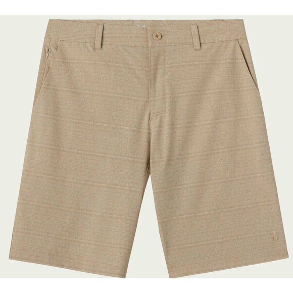 HANG TEN Men's Hybrid Board Shorts Size 34 Stretch 10" Inseam Quick Dry Tan - Picture 1 of 7